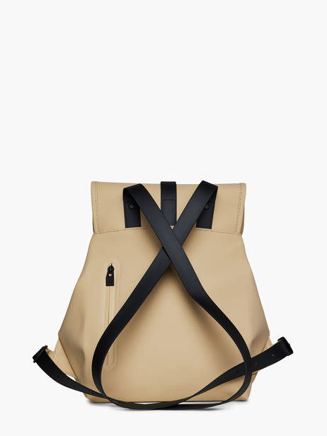 Rugzak 1 Compartiment Rains Beige city 13040 ander zicht 3